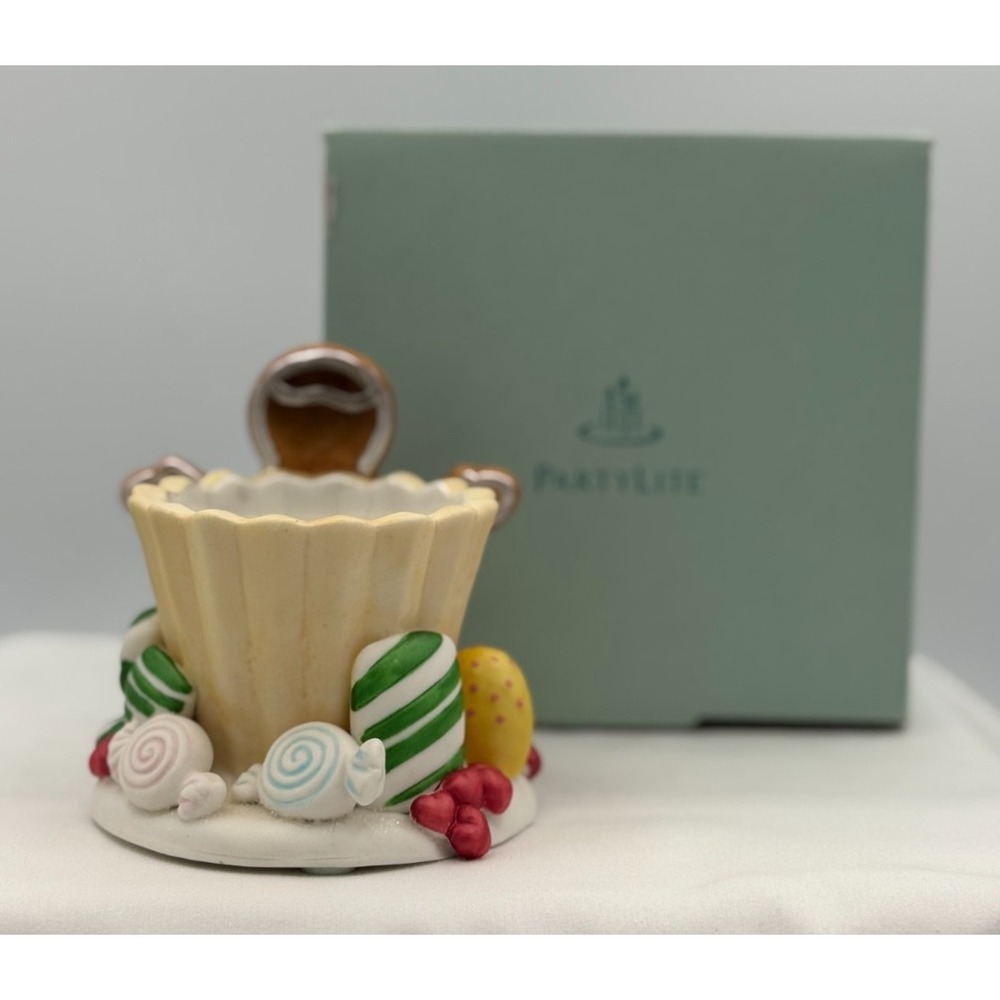 Partylite P7902 Gingerbread Votive holder - Candle Holder - NEW Open Box